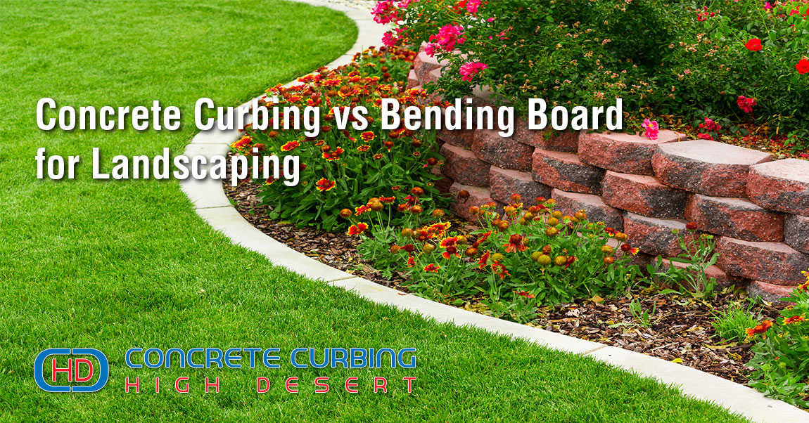Concrete Curbing Vs Bending Board For, Garden Edging Bender Board